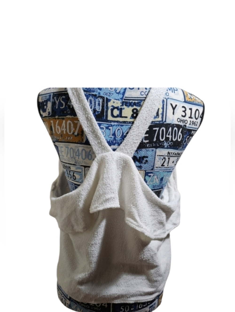 Madewell Texture & Thread Ruffle Tie Front Tank Terry Towel XL - Picture 7 of 8